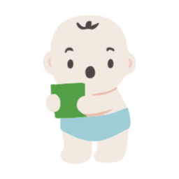 아기, 귀여운, 놀람, 파랑, 기저귀, 책읽어주세요, 아기책