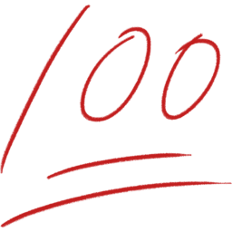 100점, 100, 만점, 색연필, 점수