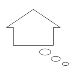 집, 퇴근, 회사원, house, 하우스, 보금자리, 주택, 말풍선, 대화, 혼잣말