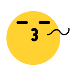 이모지, 이모티콘, 새침함, 휘파람, 딴청, 뽀뽀, 애교, 시크함, 장난기, 입술내밀기