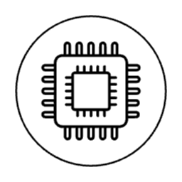 아이콘, chip, 반도체, 기술, 테크, 일러스트, 벡터, 인공지능, 전자
