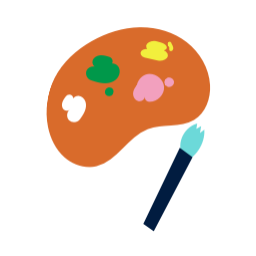 svg, art, 미술, 예술, 아트, 그림재료, 붓, 팔레트, palette