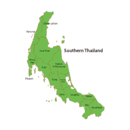 태국, 지도, 일러스트, 남부지역, 남부, Southern, Thailand, 지구, 대륙, 아시아, 여행, 나라, 지리, 윤곽, 외형, 형상, 배경, 지면, 지형도