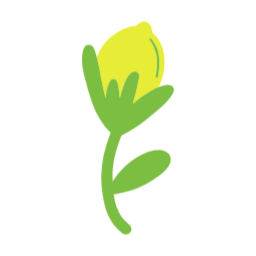 , 레몬, 줄기, 상큼한, 꽃, 벡터, 식물, Flower, Lemon, 그림, 일러스트