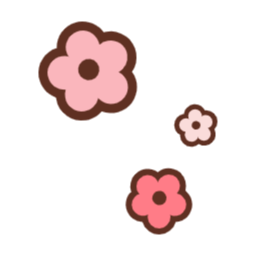 꽃장식, 꽃, 단순한꽃, 심플꽃, 흩날리는꽃, 핑크꽃, 예쁜꽃, 장식, 꾸밈요소, 봄