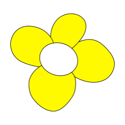 꽃, 꽃스케치, 노란꽃, 심플한꽃, 간단한, 그림, 도안, 플라워, flower