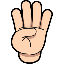 손, 손가락, 숫자, hand, finger, number, fourth, four, 4, 네번째, 넷, 사, 손병호