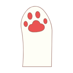 동물, 손, 고양이, 귀여운, 단순한, 일러스트, 디자인, 아이콘