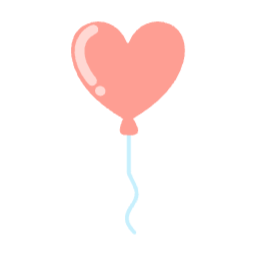 풍선, 하트, 장식, 축제, 생일, 파티, 이벤트, 행사, 아이콘, 일러스트, 손그림, 심플, 오브젝트, 풍선일러스트, 이벤트일러스트