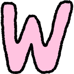 W, w, 대문자W, 알파벳W, 알파벳w, 더블유, 알파벳, 알파벳대문자, 핑크, 핑크알파벳, 알파벳일러스트, 영어, 영어손그림, 알파벳손그림, 이니셜, 잉글리시, 글자, 글씨, 캘리그라피
