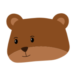 동물, 짐승, 캐릭터, 귀여운, 곰, 얼굴