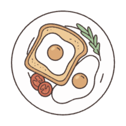 브런치, 토스트, 계란, 건강식, 밥