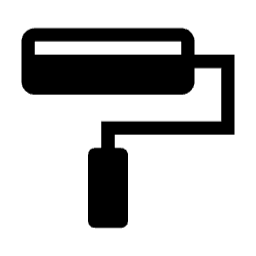 아이콘, 심플, 깔끔한, 모던, ui, 벡터, 페인트, 페인트칠, 도배, 시공, 페인트브러쉬, 롤러, 인테리어, 셀프, 일러스트, 이미지