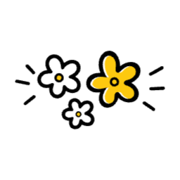 라인, 아이콘, 일러스트, 꽃잎, 꽃