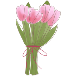 꽃, 꽃다발, 축하, 고백, 선물, 튤립