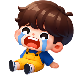 어린이, 아이, 남자아이, 울고있는, 넘어진, 대성통곡, 눈물을흘리는, 슬픈, 떼쓰는, 드러누운, 바닥에앉은, 입체, 3d, 일러스트, anime, cartoon, 어린이캐릭터, 캐릭터, 아이캐릭터, 우는캐릭터, 우는, sad, cry, 유치원생, 고집센, 육아, 유치원, 훈육