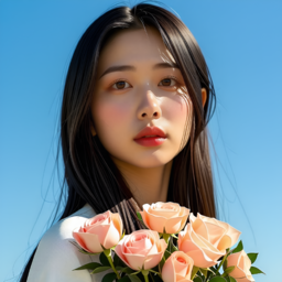 꽃, 꽃꽂이, 꽃다발, 모델, 하늘배, 배경, AI, 데이지, 장미, 해바라기