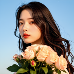 꽃, 꽃꽂이, 꽃다발, 모델, 하늘배, 배경, AI, 데이지, 장미, 해바라기