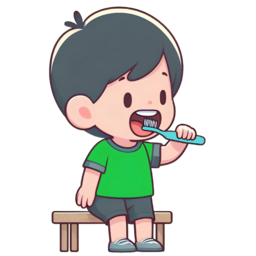 어린이, 남자, 여자, 모습, 동작, 태도, 상황, 자세, 얼굴, 표정, 이빨, 치카치카, 칫솔, 치약, 양치질, 세면, 세수, 욕실, 귀여운, 아이, 꼬마, 아침, 충치, 예방, 식사, 등교, 준비, 치과, 잇몸, 건강