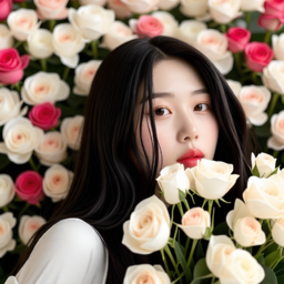 꽃, 꽃꽂이, 꽃다발, 모델, 하늘배, 배경, AI, 데이지, 장미, 해바라기