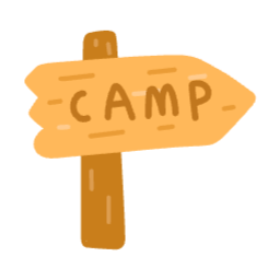 camping, wood, 야외, 캠프, 동화, 일러스트, illust, 불빛, 나무, 야영, 캠핑, camp, 이정표, 표지판, 안내판, 캠핑장, Sign, sign, 야영장, 캠퍼, camper, 목재, 팻말