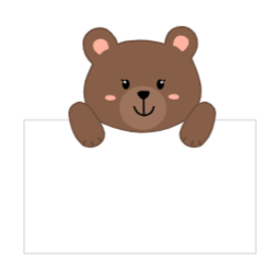 곰, 메모지, 편지, 메모판, 안내판, 곰돌이, 캐릭터, 동물, 귀여운, 일러스트