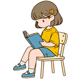 어린이, 앉아서, 공부, 책, 독서, 의자, 아이, 꼬마, 학생, 천진, 순수, 순진, 동작, 모습, 자세, 상황, 여자, 학습, 기득, 귀여운, 취미, 교과서, 편안하게