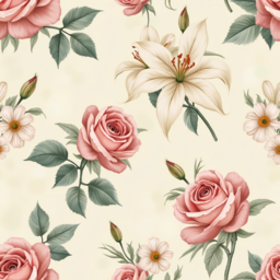 패턴, pattern, 꽃, 장미