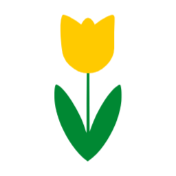 노랑, 초록, 봄, 튤립, 꽃, 플라워, 식물