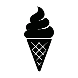 ice, cream, cone, dessert, sweet, vector, 아이스크림, 콘, 디저트, 실루엣, 벡터
