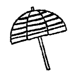 파라솔, 우산, 비치파라솔, 바다, 여름, 해변, 휴가, 손그림, 일러스트, 클립아트