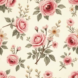 패턴, pattern, 꽃, 장미