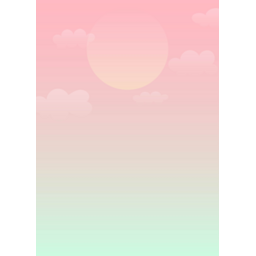 일몰, 구름, 파스텔, 분홍, 민트, 추석, 명절, 달, 해, 배경, Background, Moon, 보름달, 그라데이션