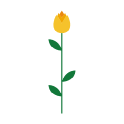 꽃, 줄기, 잎, 나뭇잎