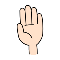 손, hand, 지시, 표현, 일러스트