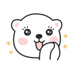 곰, 곰돌이, 백곰, 캐릭터, 이모티콘, 표정, 얼굴, 기분, 감정, 스티커, 동물, 하얀, 기대, 고대, 초롱초롱, 반짝