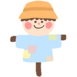 손그림, 질감, 허수아비, 들판, 가을