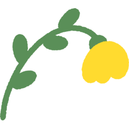 꽃, 튤립, 손그림, 깔끔