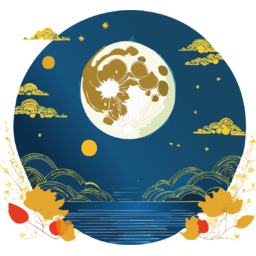 보름달, 한가위, 일러스트, 추석, 명절, 밤배경, 배너, 감나무, 배경, 연휴, 팝업, Full, Moon, Chuseok, Holiday, Night, Background, 