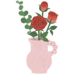 장미네거실, 거실, 빈티지인테리어, 색연필그림, 색연필일러스트, 소품, 인테리어, 빈티지소품, 빈티지꽃병, 꽃병, 화병, 장미화병, 장미꽃병