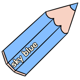 하늘색, 하늘, 하늘색연필, 색연필