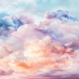 파스텔, 하늘, pastel, sky, 구름, 배경, cloud, background, 부드러운, 색감, soft, colors, 그라데이션, gradient, 수채화, 느낌, watercolor, style, 몽환적인, 분위기, dreamy, mood, 미니멀, minimal, 휴대폰, 배경화면, phone, wallpaper, 차분한, calm, feeling