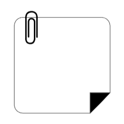 포스트잇, 메모지, 클립, 접힌종이, 메모, 손그림, stickynote, paperclip, memo, doodle