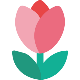 꽃, 디자인, 요소, 예쁜, 단순한, 자연, 분홍색, 분홍꽃, 분홍색꽃, 아이콘, 정원, 튤립