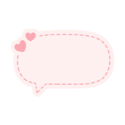 하트, 말풍선, 파스텔, 스티치, 감성, 꾸미기, 배경, 장식, 포인트, 일러스트