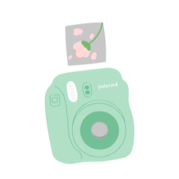 폴라로이드, 사진기, 손그림, 폴라로이드사진, 벚꽃사진, 기록, 추억, 여행, 카메라, 폴라로이드카메라, 사진, 사진프레임, 즉석사진, 사진테두리, 인스탁스, 봄사진, 빈티지카메라