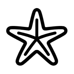 불가사리, starfish, 바다생물, 흑백불가사리, 불가사리모양, 불가사리그림, 불가사리아이콘