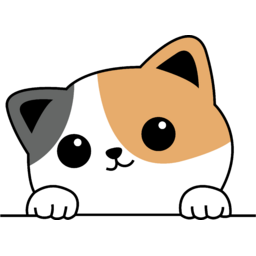 고양이, 귀여운, 빼꼼, 동물, 일러스트, 그림, 디자인, 애교