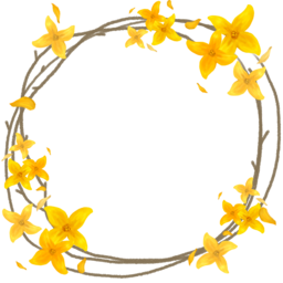 개나리, 꽃, 봄, 봄꽃, flower, 화관, 꽃장식
