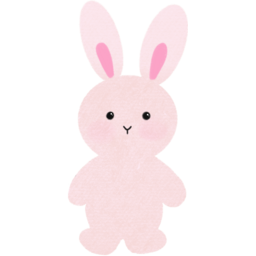 토끼, 분홍토끼, 핑크, 동물, 토끼일러스트, 토끼캐릭터, 귀여운